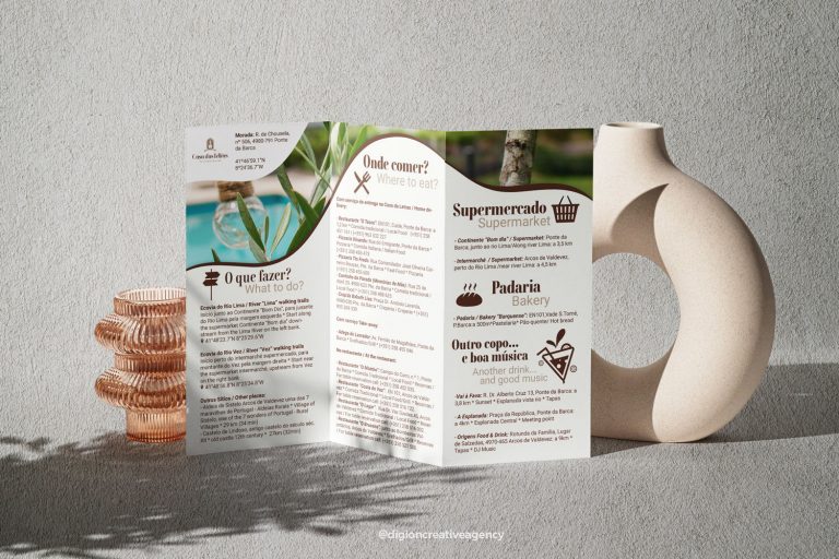 Design Brochura Informações úteis